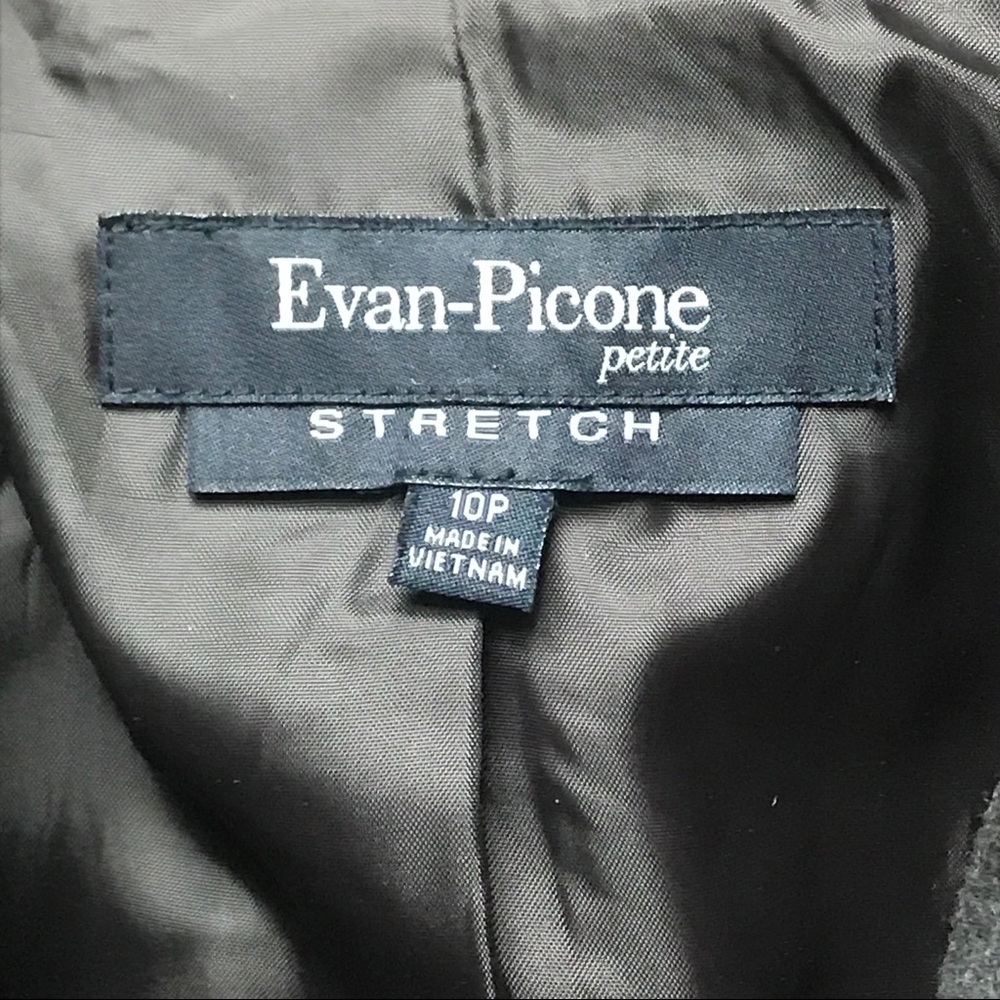 Evan Picone Black Button Front Stretch Jacket - image 4